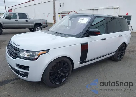 2016 Land Rover Range Rover 3.0L V6 Turbocharged Diesel Hse Td6 z USA, uszkodzony, nr VIN SALGS2KF9GA258617